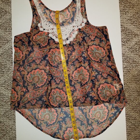 Live 4 Truth Sleeveless Paisley Blouse Medium - Picture 14 of 14